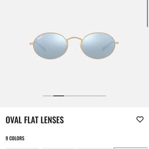 Ray-Ban Oval Silver Flash Lens Sunglasses